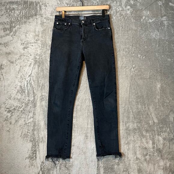 Agolde Denim - Agolde Black Toni Jeans Raw‎ Hem Size 28